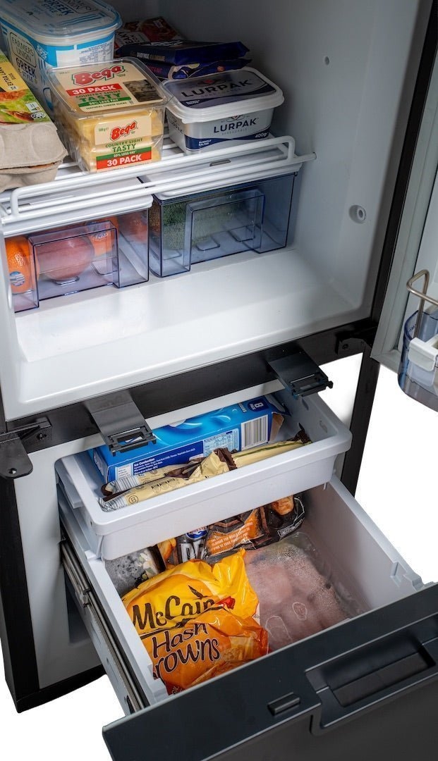 myCOOLMAN Upright Dual Zone Fridge/Freezer 205L