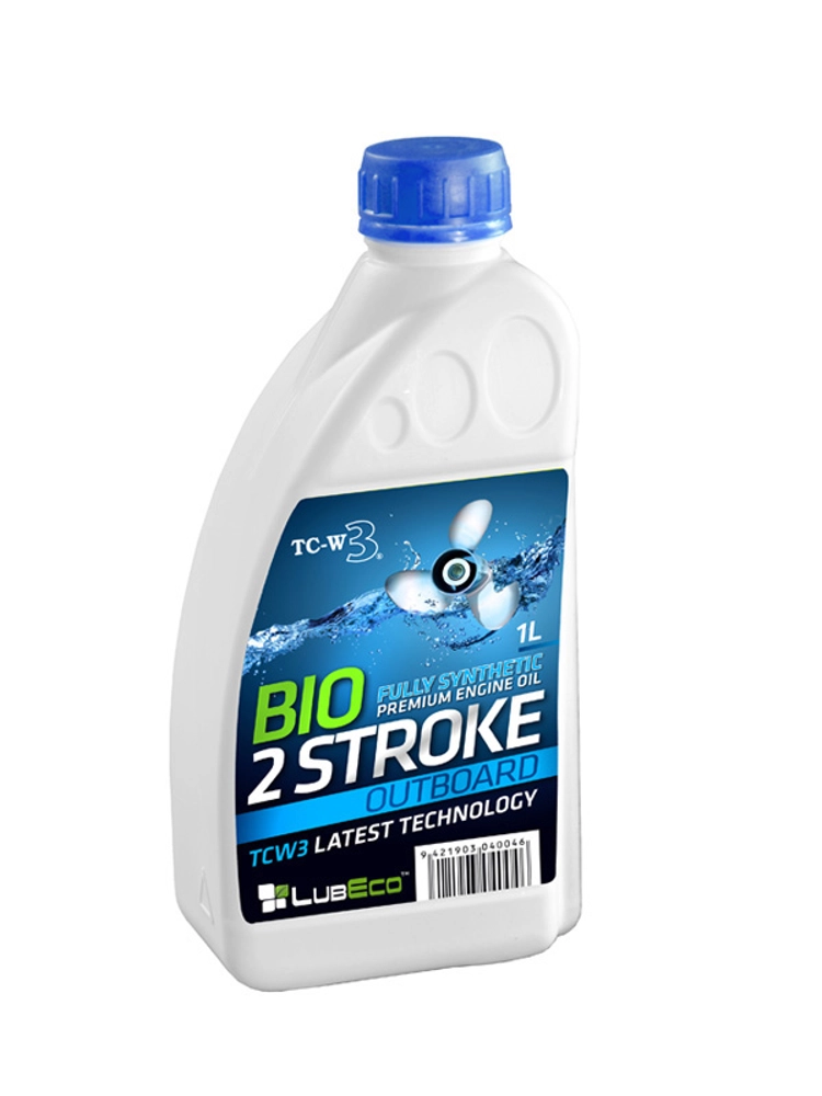 LUBECO TC-W3 2-Stroke BIO 2T Full Synthetic Outboard Oil 1L