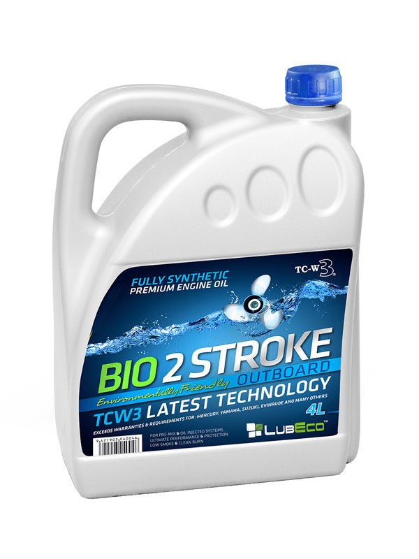 LUBECO TC-W3 2-Stroke BIO 2T Full Synthetic Outboard Oil 4L