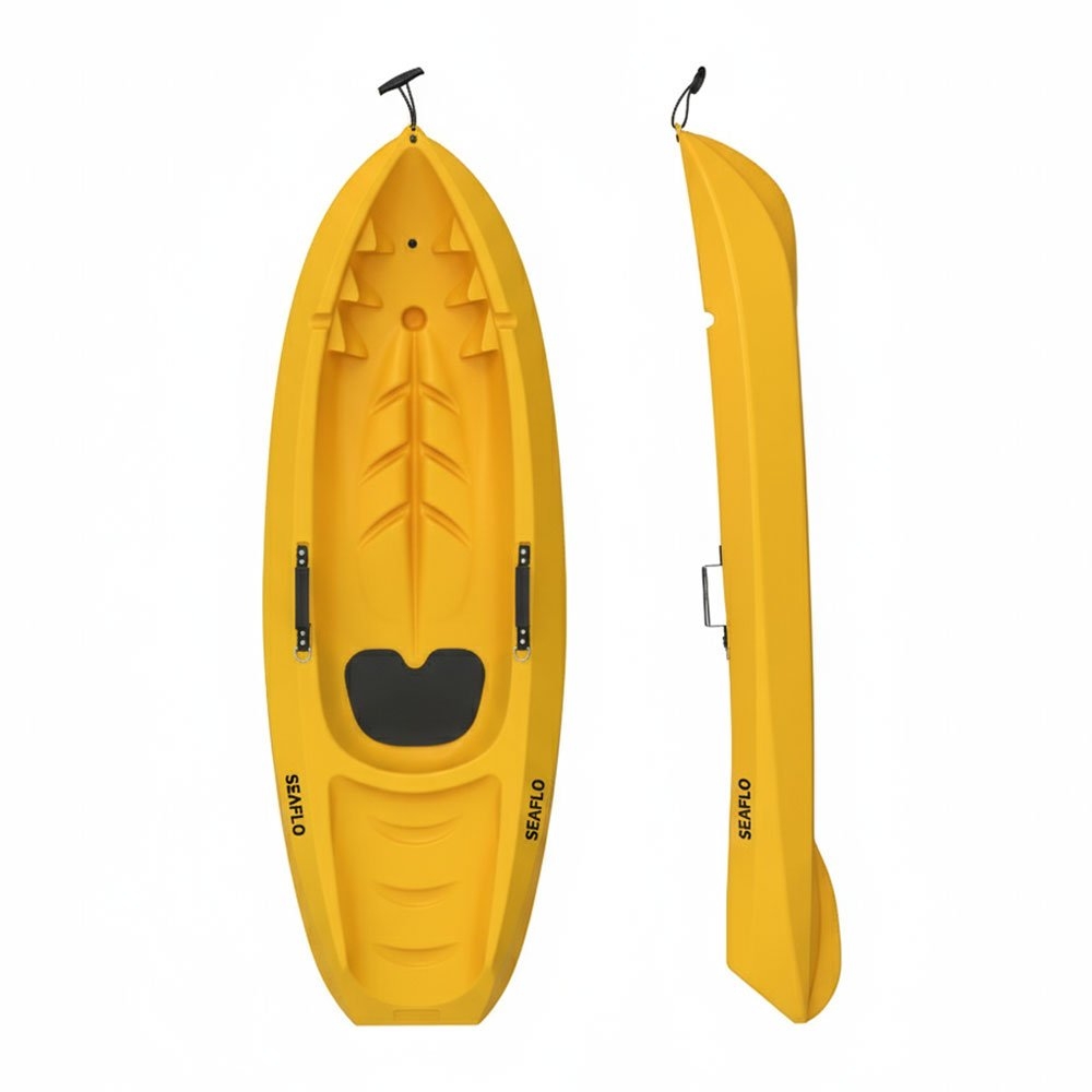 Seaflo Kids Kayak with Paddle and Leash Yellow
