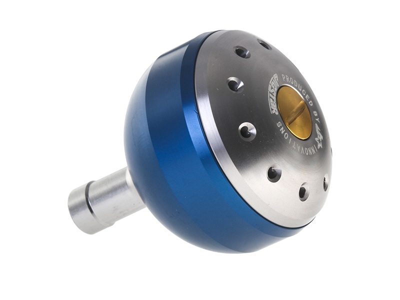 Jig Star Universal Aluminium Reel Ball Knob Large Blue
