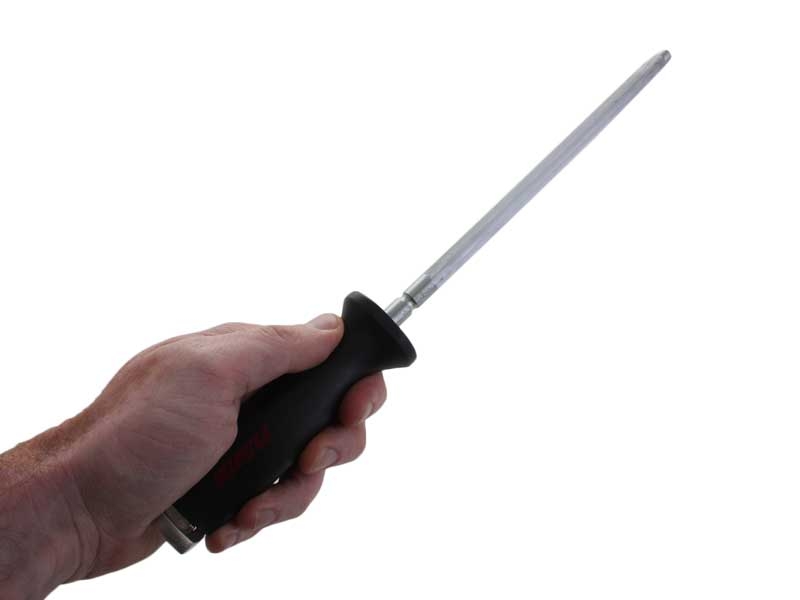 Holiday Standard Sharpening Steel Black Handle