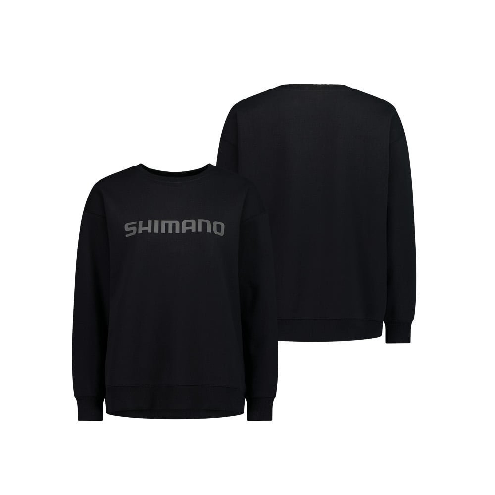 Shimano Black Stealth Womens Crew Long Sleeve Shirt