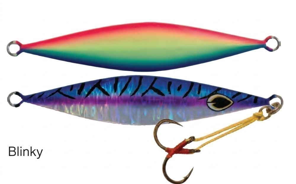 Black Magic Flipper Slow Pitch Jig 80g Blinky