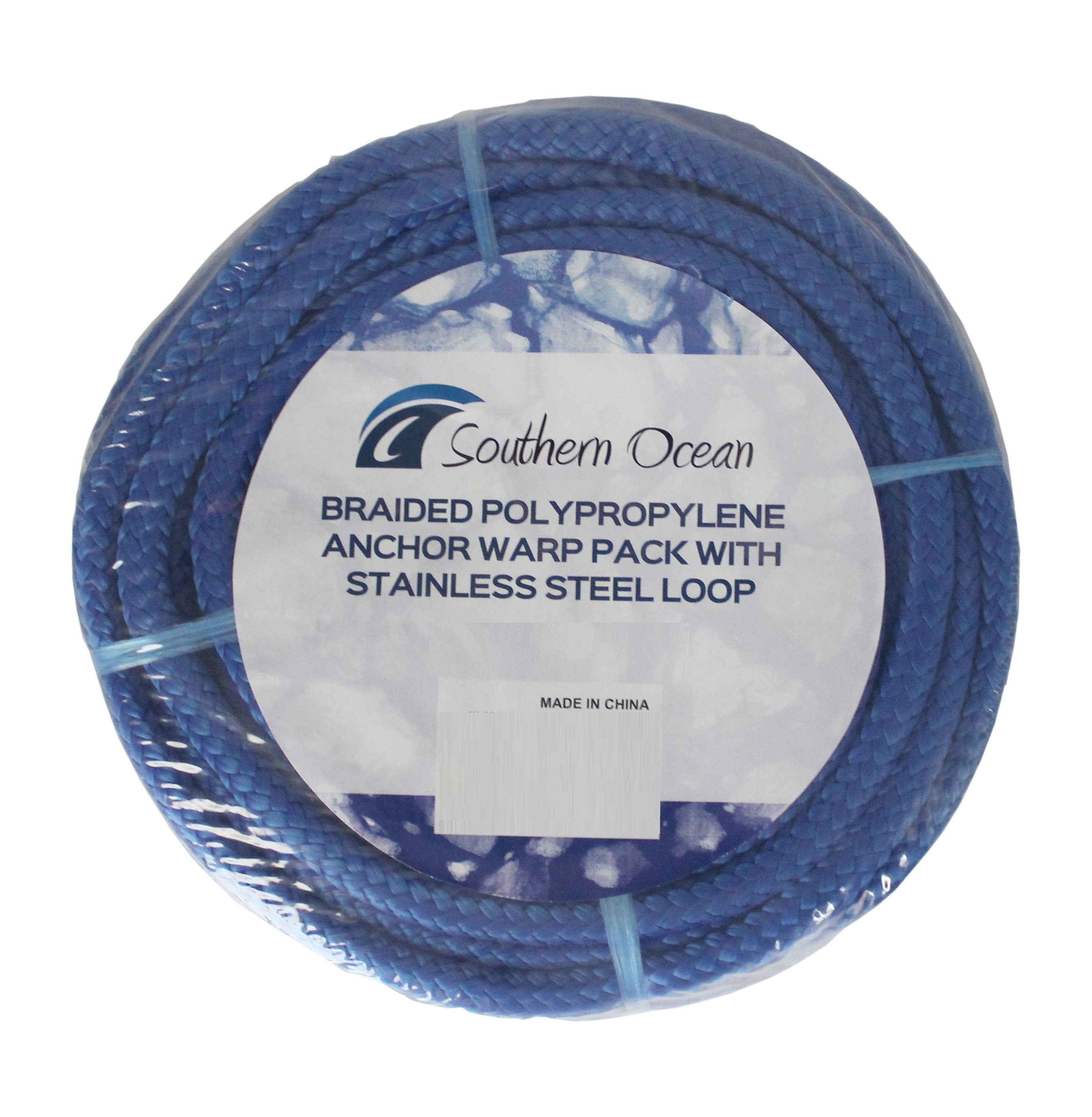 Southern Ocean Braided Polypropylene Rope Anchor Warp Pack 10mm x 100m