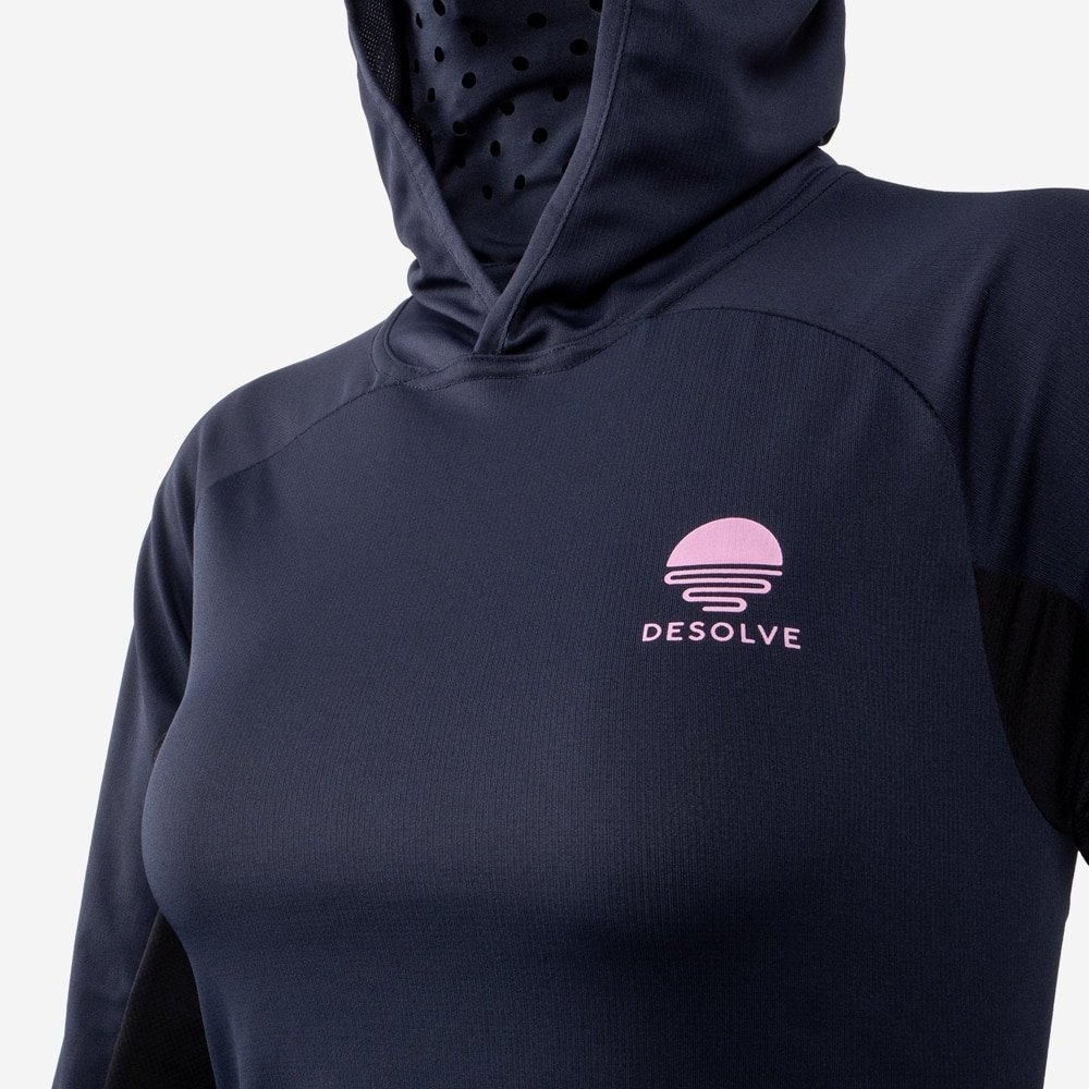 Desolve Helios Womens Hoodie Bluefin