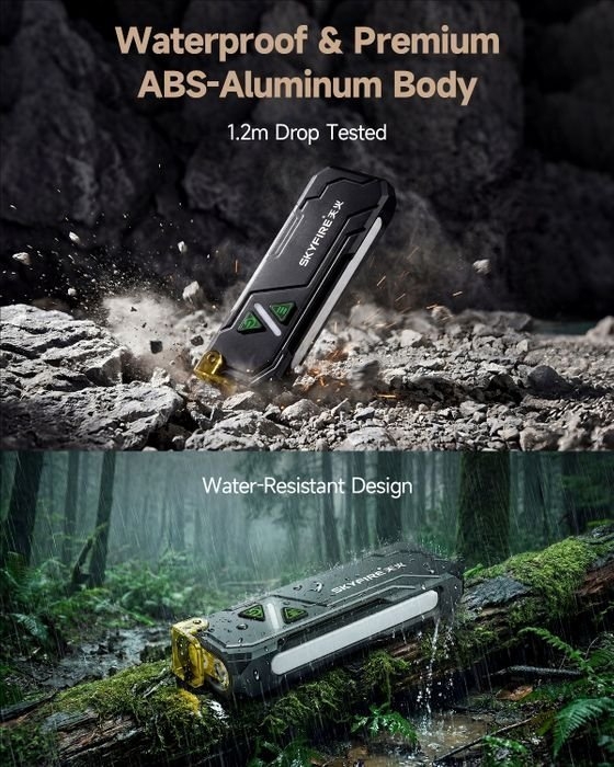 SKYFIRE 2191 Flashlight Torch IP54 942 Lumens with UV / RGB
