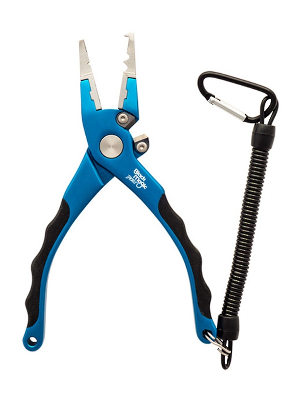 Black Magic Compact Fishing Pliers Blue