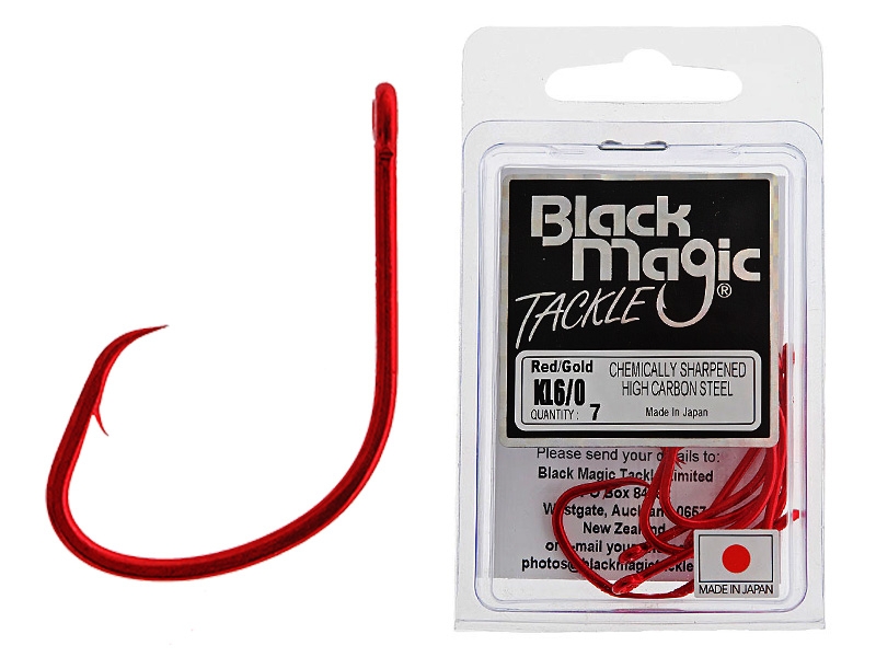 Black Magic KL Red Series Hook Pack 6/0 Qty 7