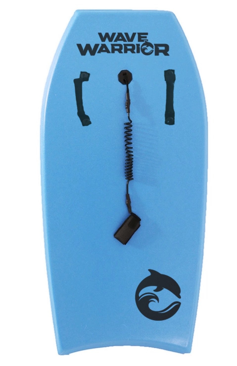 Wave Warrior Bodyboard with Wrist Strap and Handles 41in Blue
