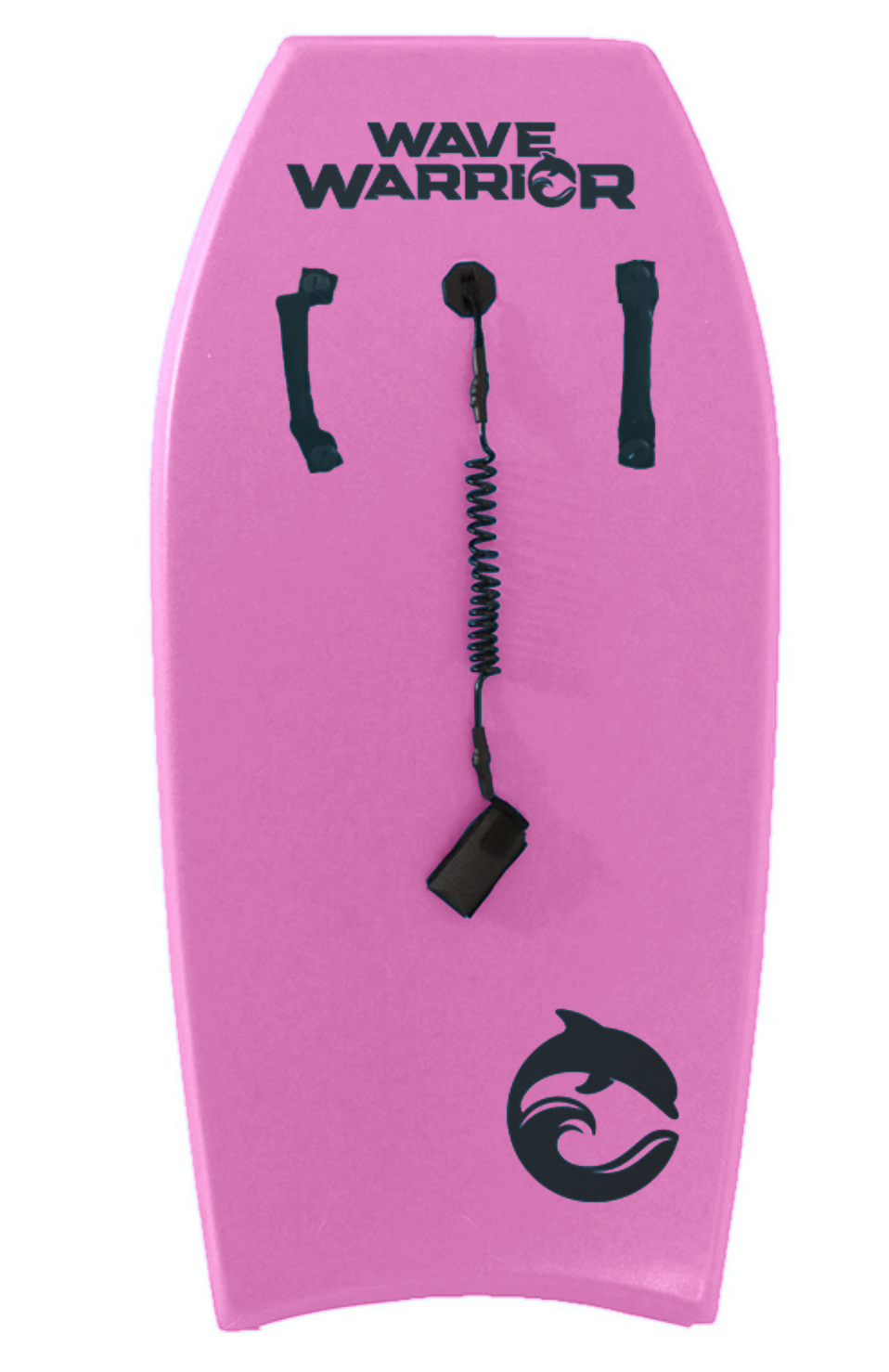 Wave Warrior Bodyboard with Wrist Strap and Handles 37in Pink