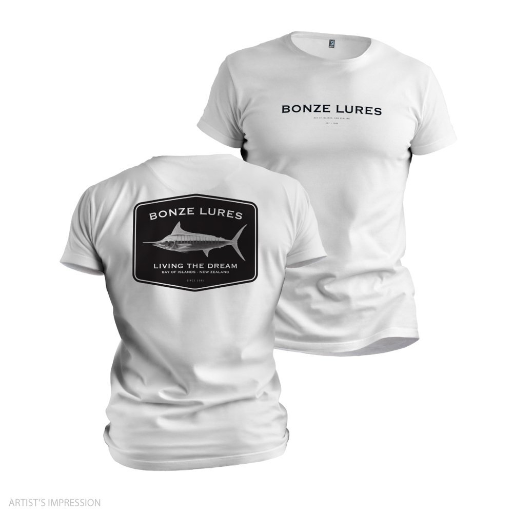 Bonze 2026 Living The Dream Mens T-Shirt White