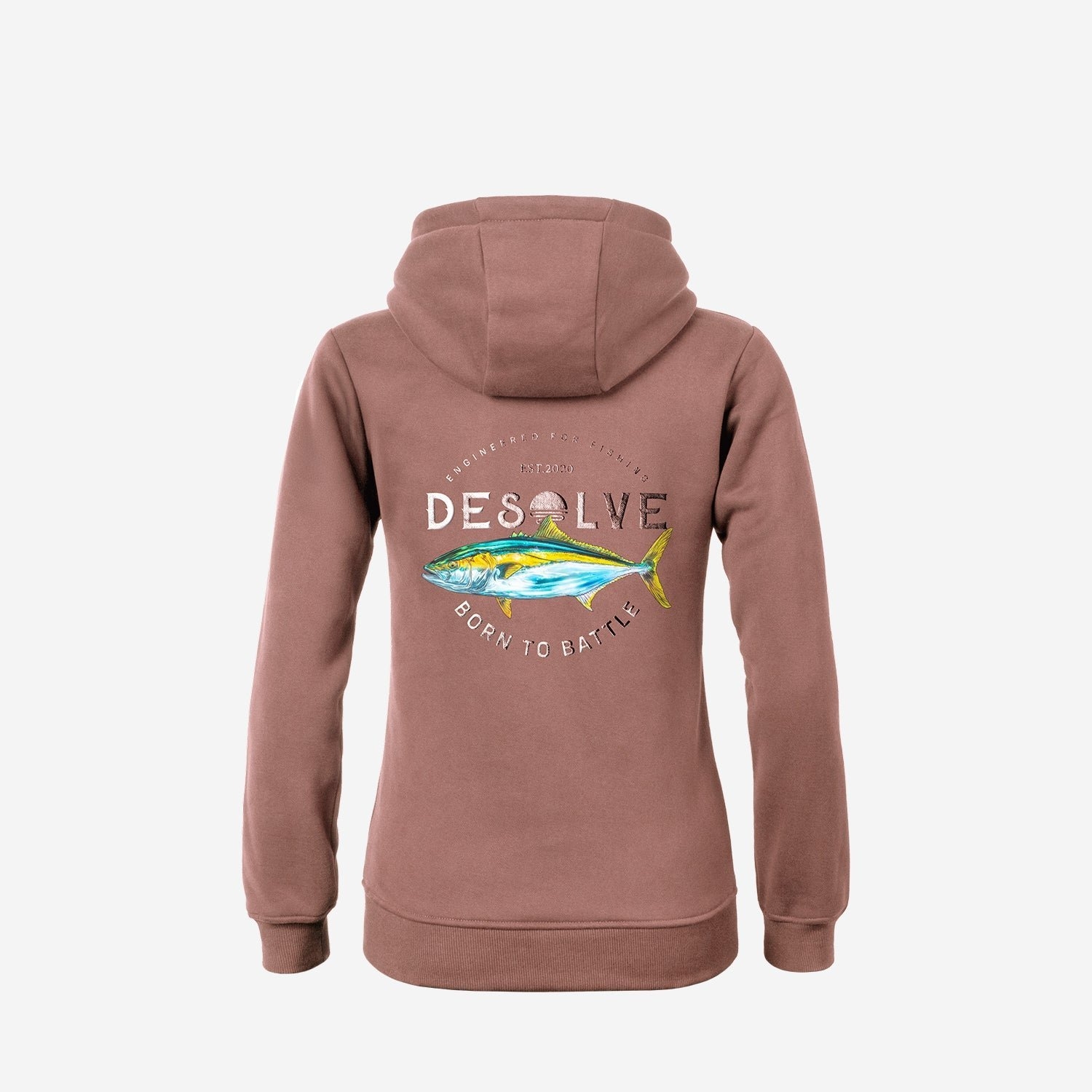 Desolve Born To Battle Womens Hoodie Kingfish