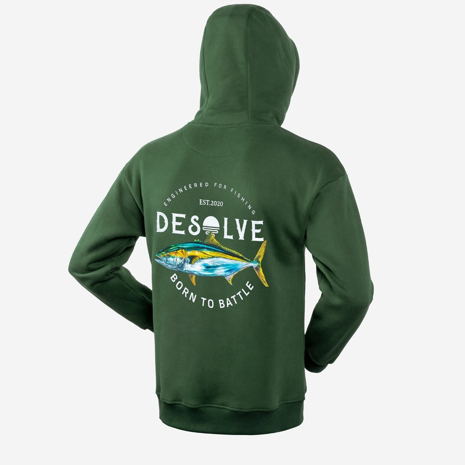 Desolve Born To Battle Mens Hoodie
