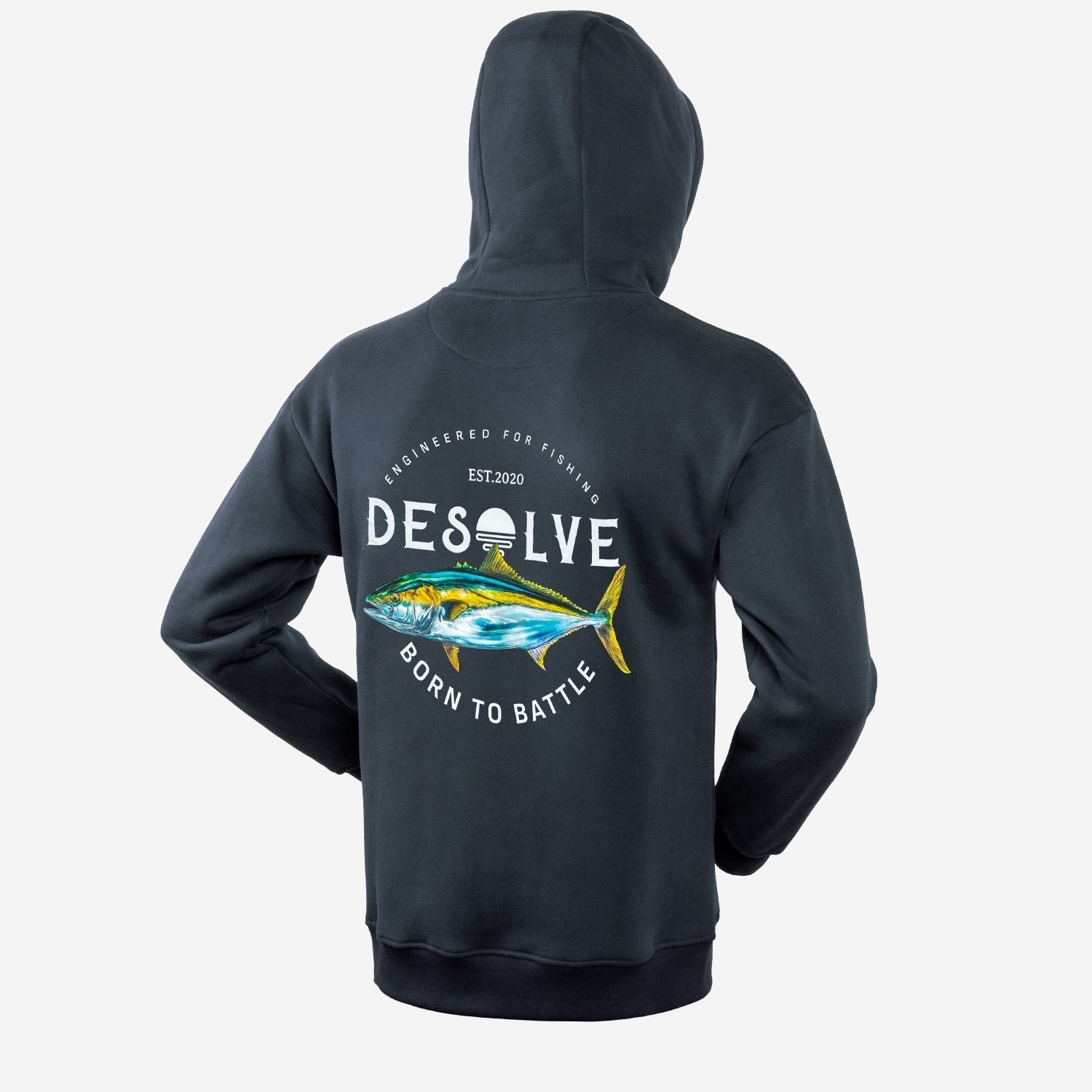 Desolve Born To Battle Mens Hoodie