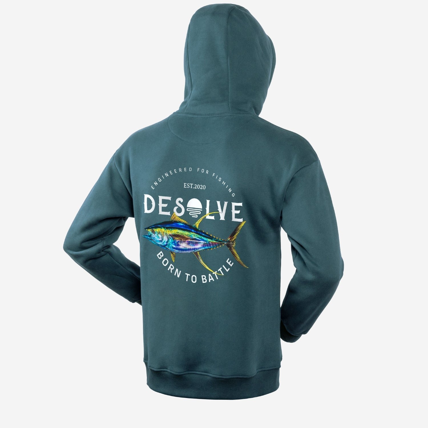 Desolve Born To Battle Mens Hoodie