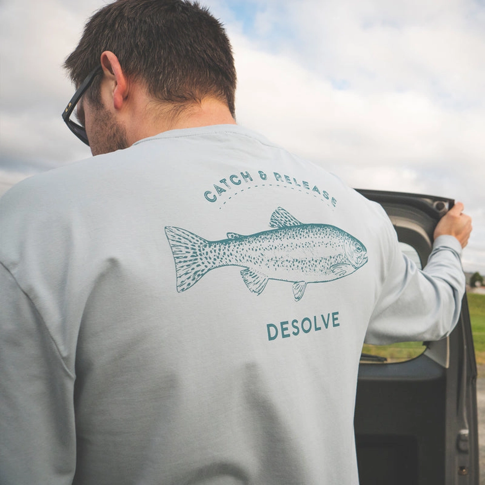 Desolve Bow Mens Long Sleeve Shirt Dawn Blue 2XL - Mens Shirts - Shirts ...