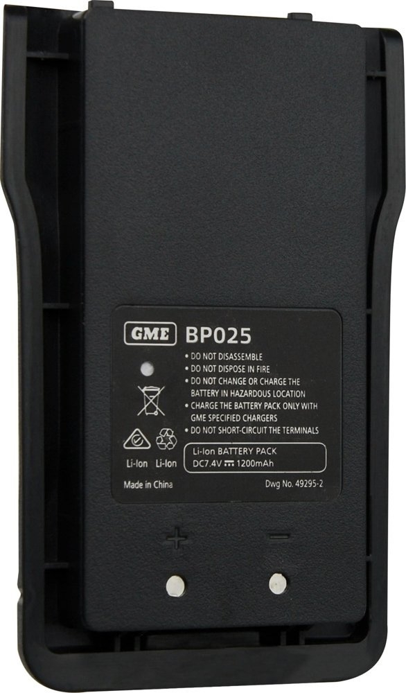GME BP025 1200mah Li-Ion Battery Pack for GX625