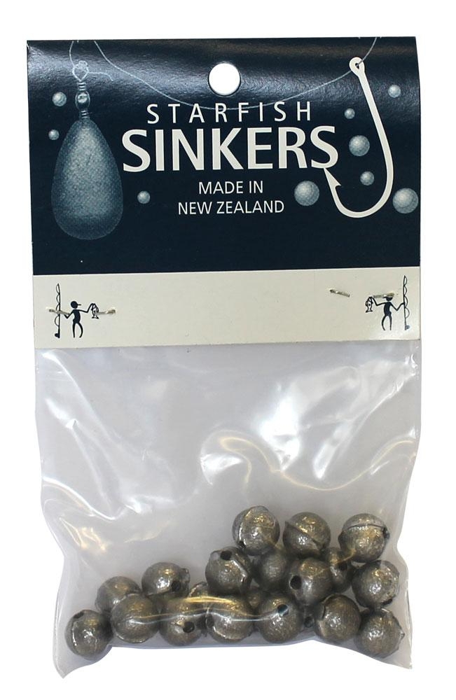 Starfish Ball Sinkers 1/8oz Qty 20
