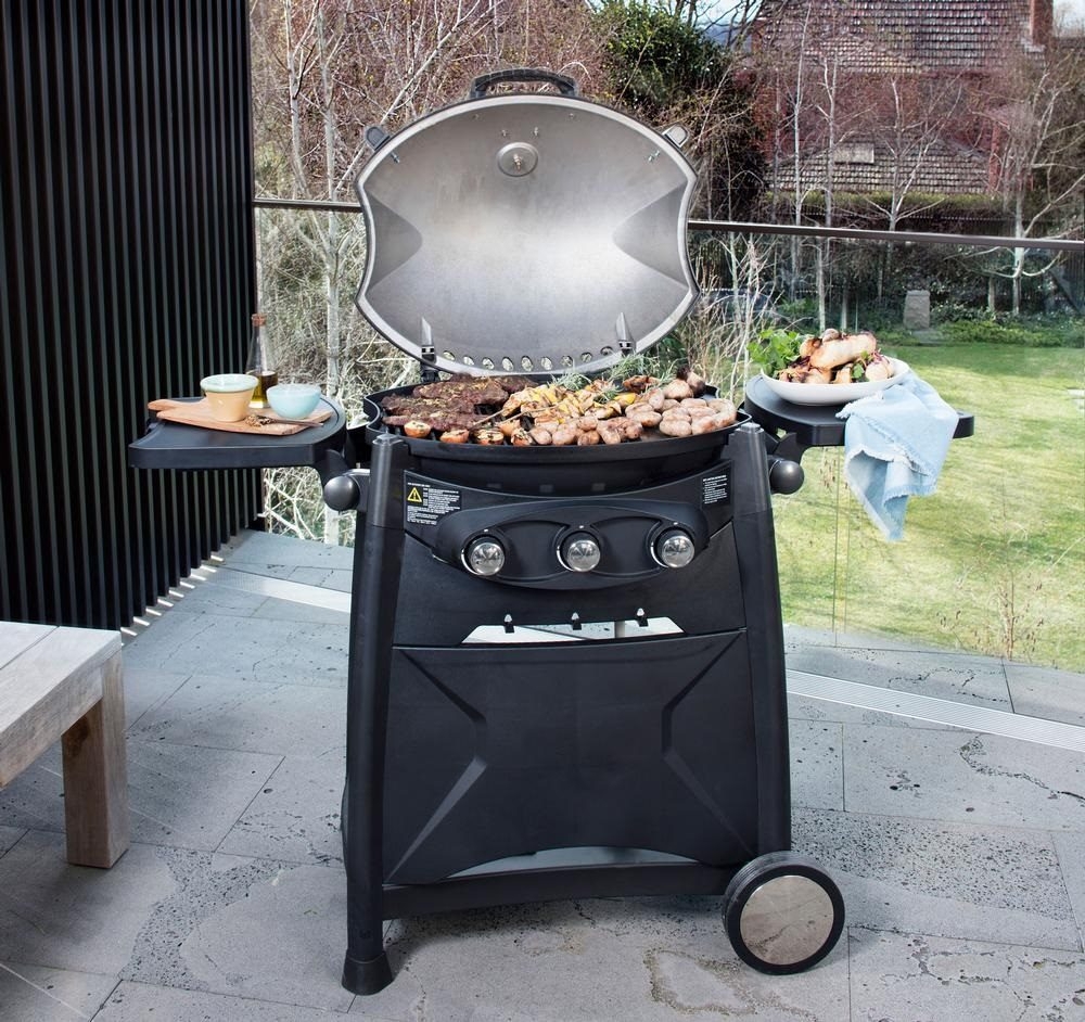 Gasmate Odyssey 3T 3-Burner BBQ with Trolley