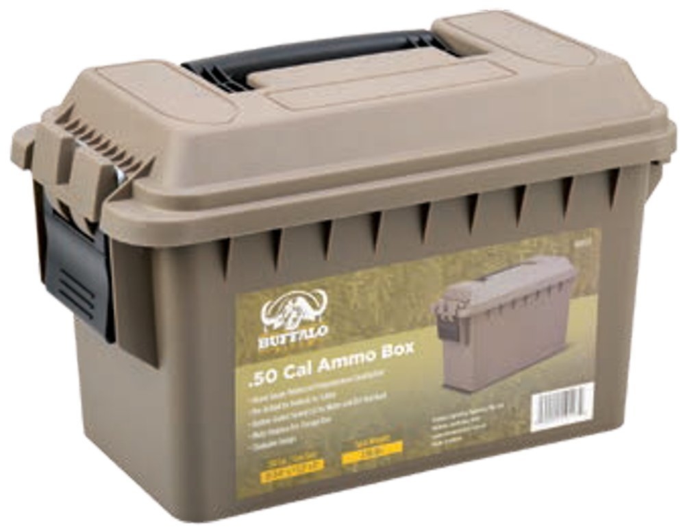 Buffalo River .50 Cal Plastic Lockable Ammo Box Dark Earth 