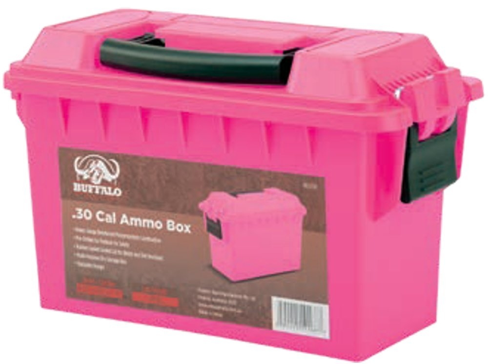 Buffalo River .30 Cal Plastic Lockable Ammo Box Pink