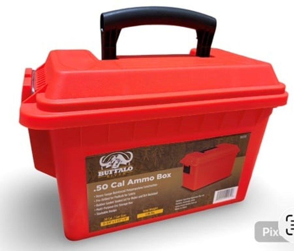 Buffalo River .50 Cal Plastic Ammo Box Orange