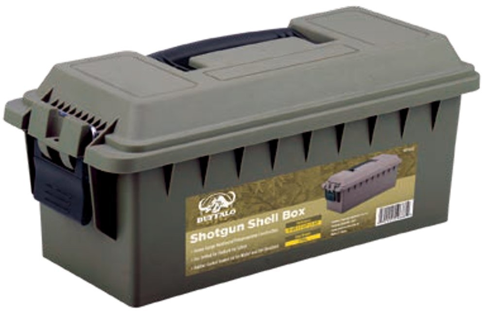 Buffalo River Shotgun Shell Box OD Green Lockable