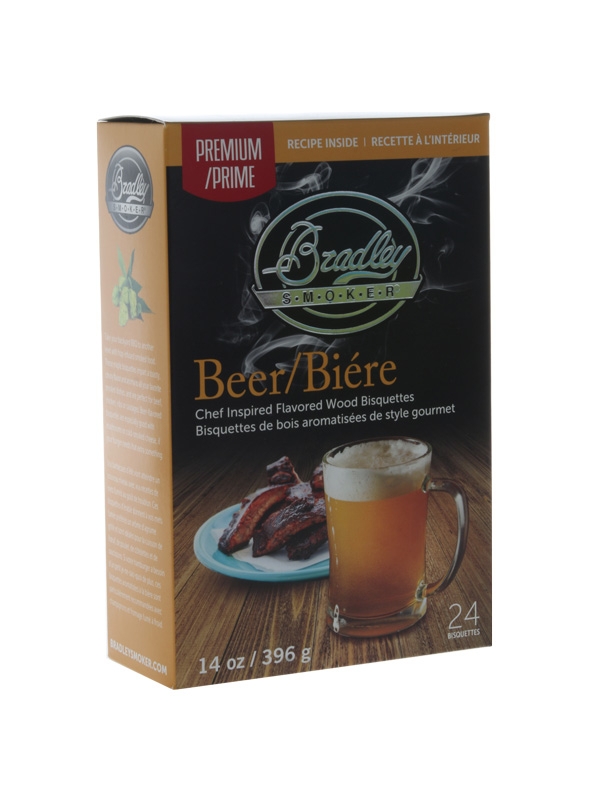 Bradley Smoker Premium Flavoured Bisquettes 24 Pack - Beer