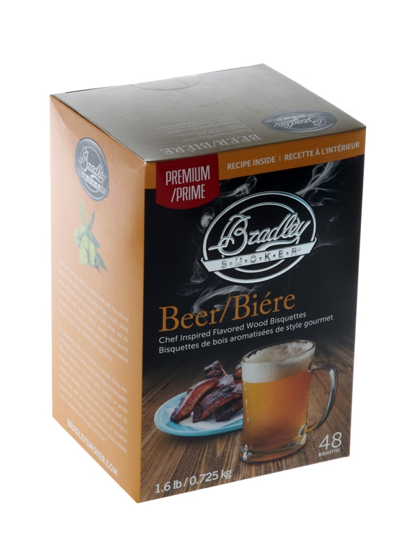 Bradley Smoker Premium Flavoured Bisquettes 48 Pack - Beer