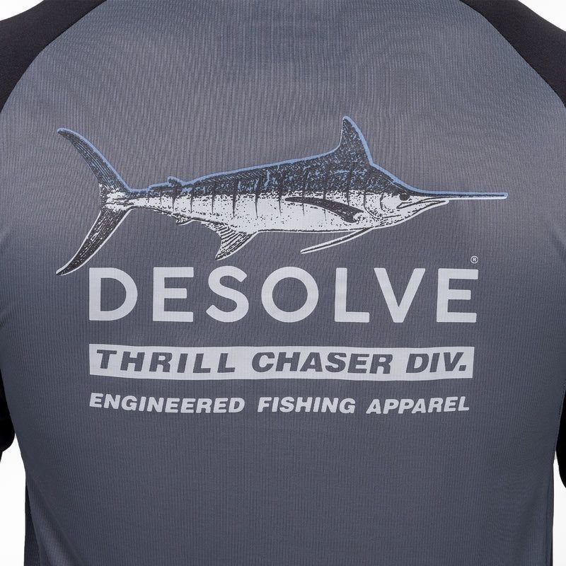 Desolve Stripey Breaker UPF30+ Hoodie Black/Shift Grey Small