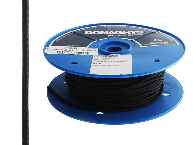 Donaghys Shock Cord 5mm x 1m Black