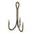 VMC O'Shaugnessy X Strong 9620 Bronze Treble Hooks Size 6 Qty 10