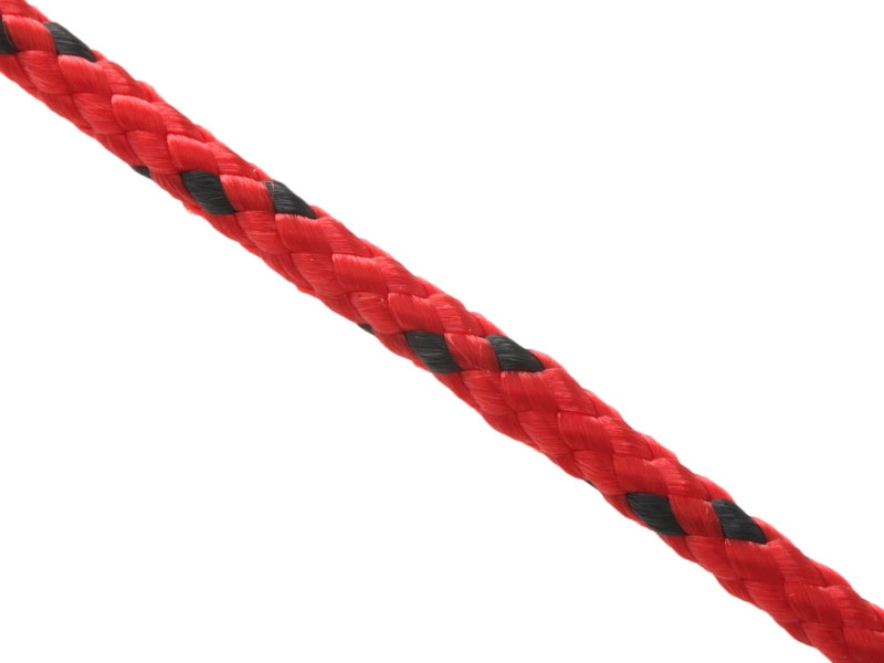 Donaghys Superspeed Yacht Braid Rope 4mm Red/Black Fleck - Per Metre