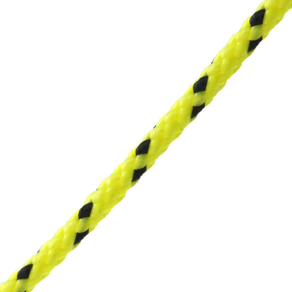 Donaghys Superspeed Yacht Braid Rope 12mm Fluoro Yellow/Black Fleck - Per Metre