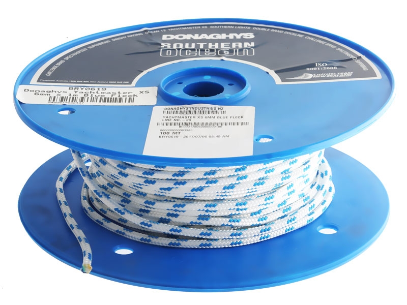 Donaghys Yachtmaster XS Cruising Braid Rope Blue Fleck - Per Metre