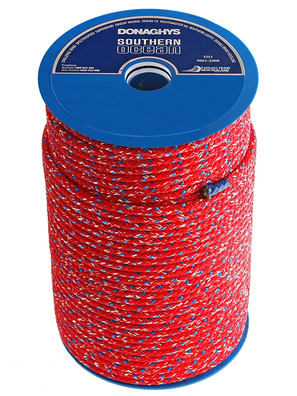 Donaghys Super Swift12 Dinghy Rope Red Mottle 6mm x 1m