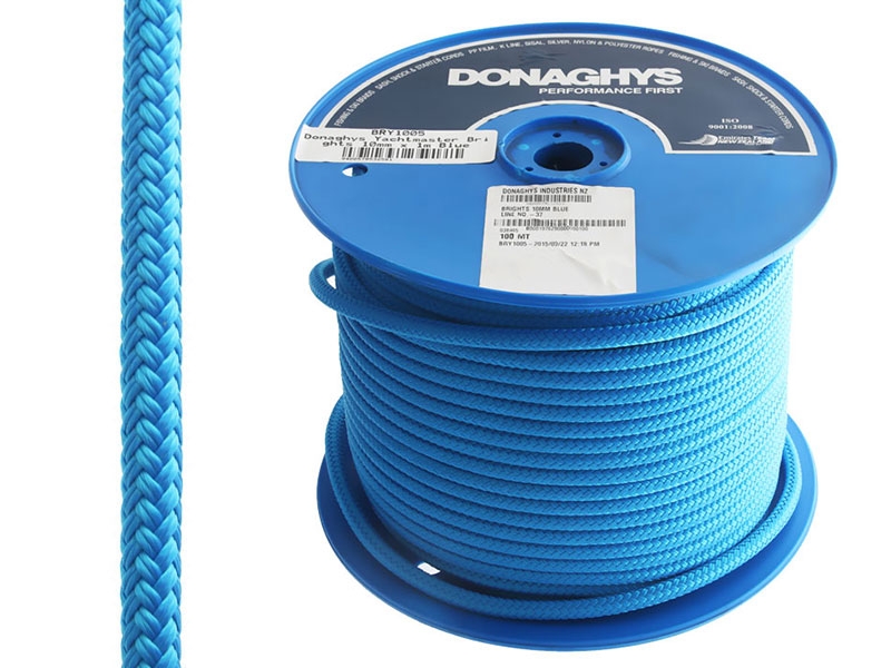 Donaghys Yachtmaster Brights Yacht Braid Rope - Per Metre 10mm Blue