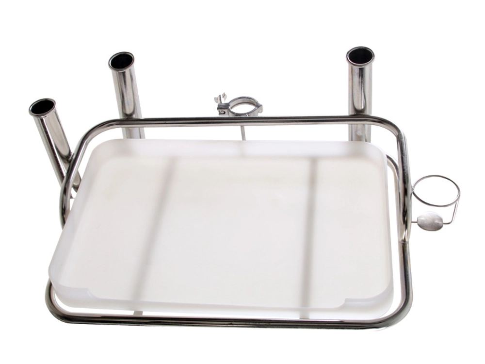 Manta Medium Bait Station with 3 Rod Holders and 1 Can Holder fits 2in 50.8mm Ski Clamp Manta Medium Bait Station with 3 Rod Holders and 1 Can Holder fits 2in 50.8mm Ski Clamp