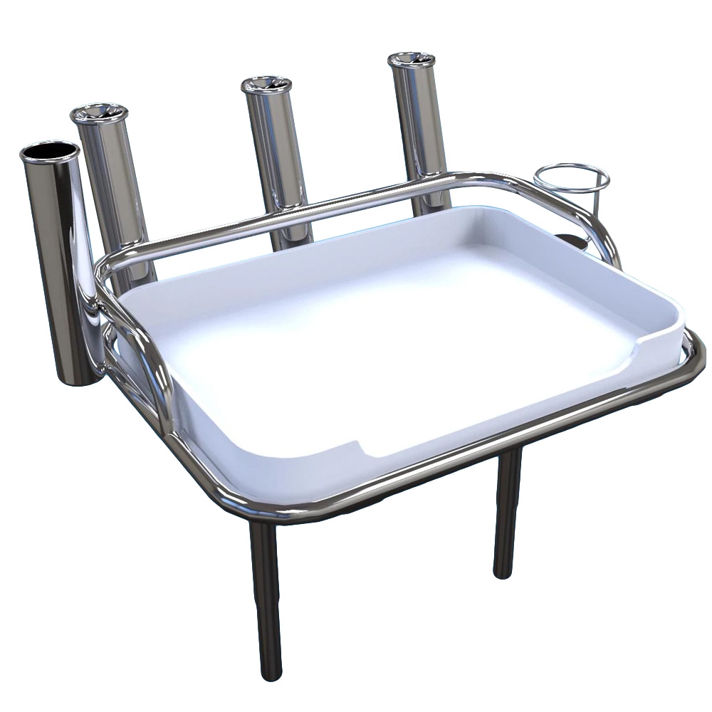 Manta Bait Station with Folding Skinny Legs and Sockets