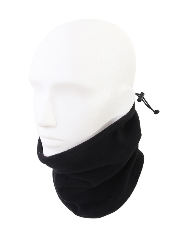 Black Shag Fleece Neck Warmer