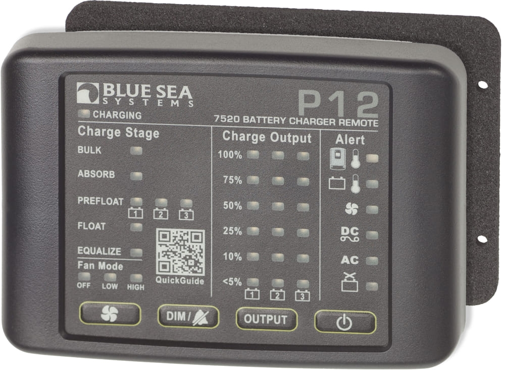 Blue Sea LED Remote for P12 Battery Chargers