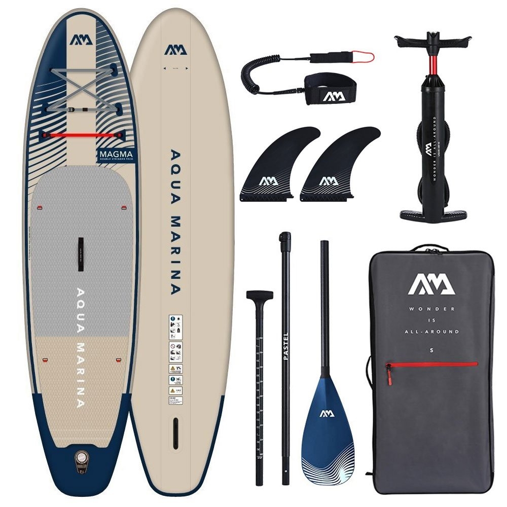 Aqua Marina Magma Earth Wave All-Round Inflatable Stand Up Paddle Board Package 11ft 2in