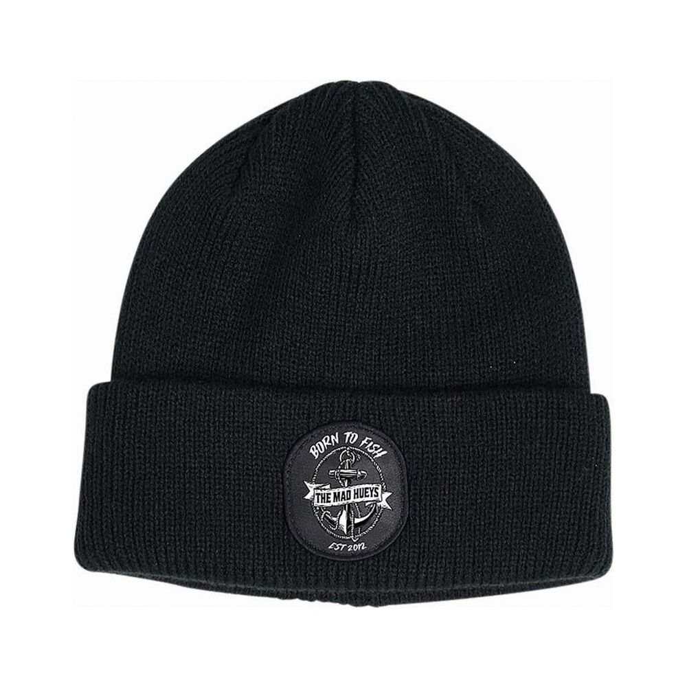 The Mad Hueys Born To Fish Beanie Black