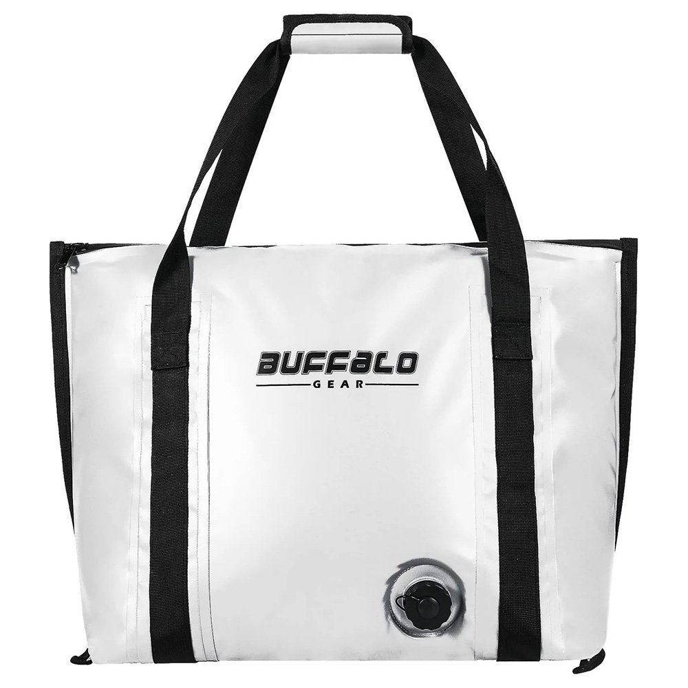 Buffalo Gear Insulated Fish Cooler Bag Flat Bottom 20L White