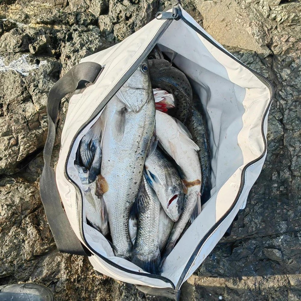 Buffalo Gear Insulated Fish Cooler Bag Flat Bottom 20L White