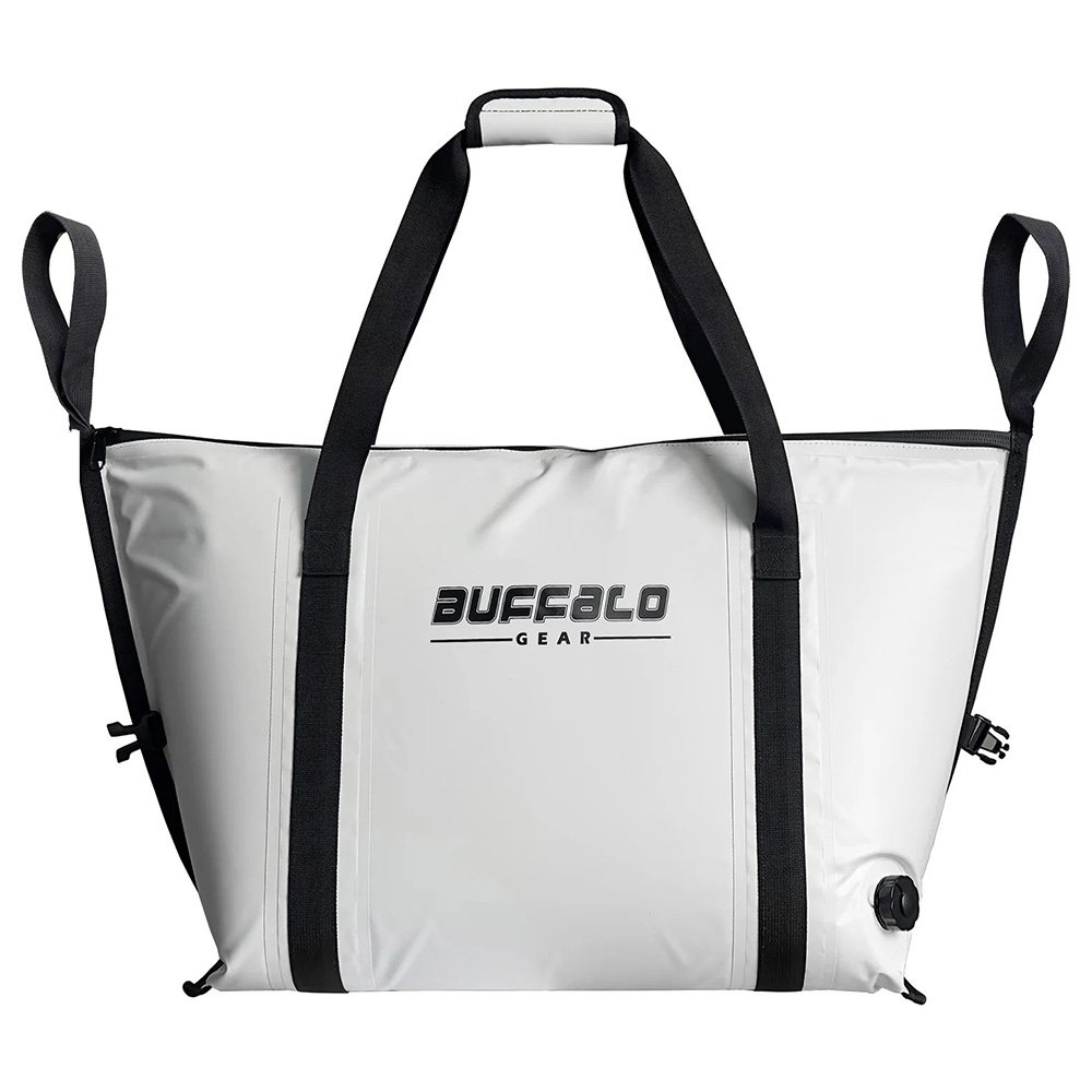 Buffalo Gear Insulated Fish Cooler Bag Flat Bottom 42L White
