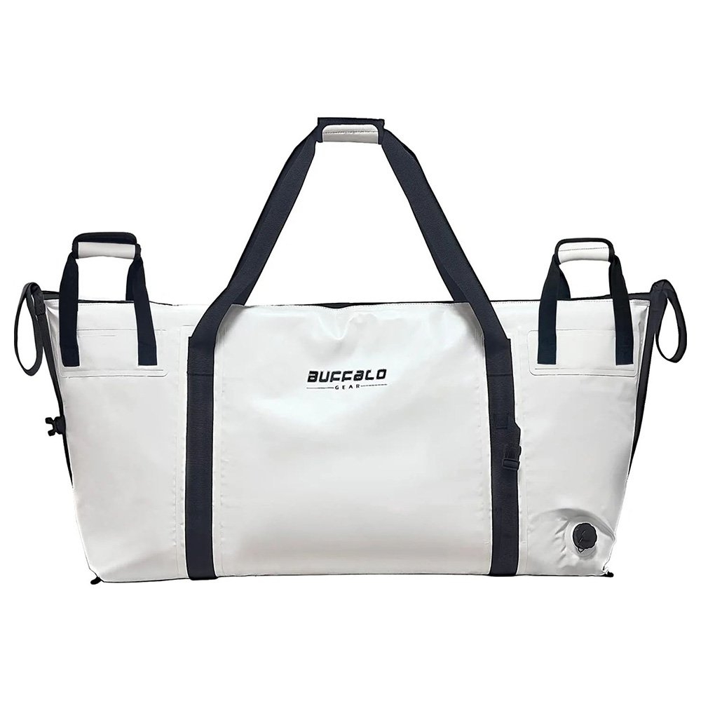 Buffalo Gear Insulated Fish Cooler Bag Flat Bottom 80L White