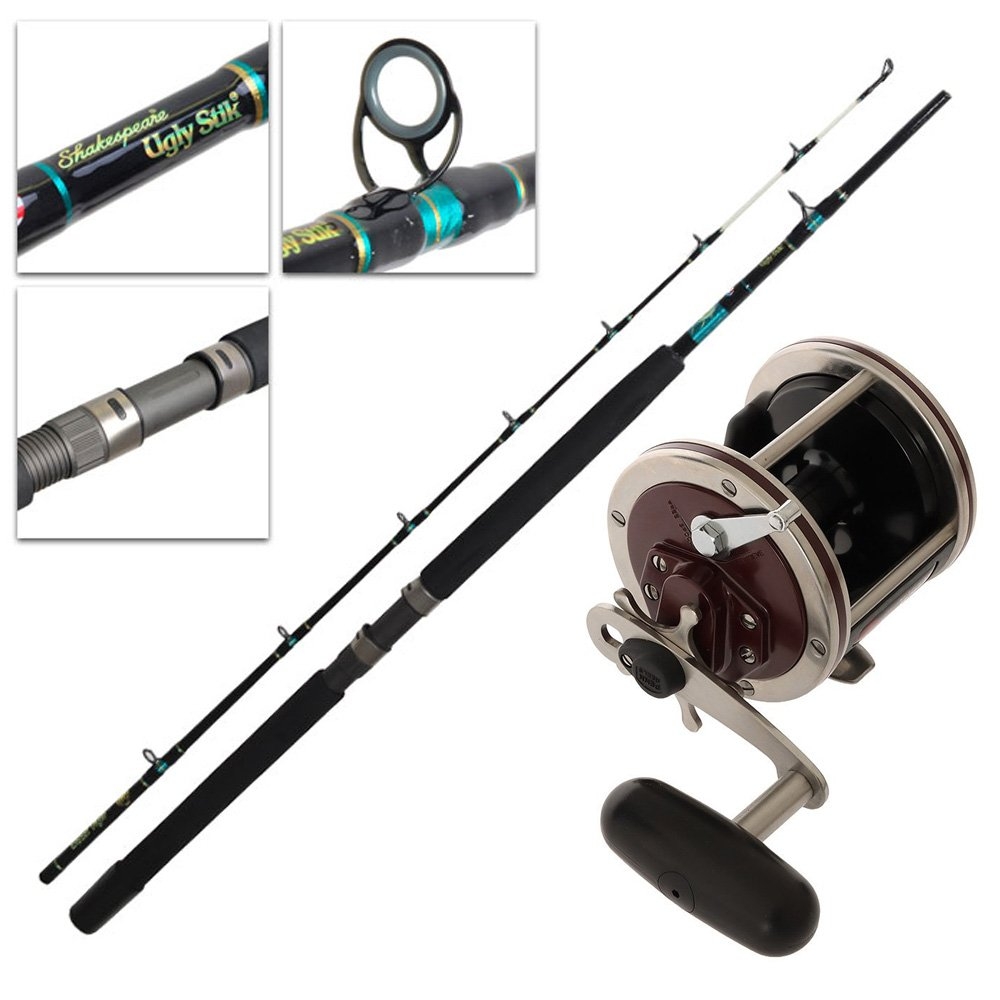 PENN Senator 112H2 Ugly Stik Black Tiger Overhead Boat Combo 7ft 25kg