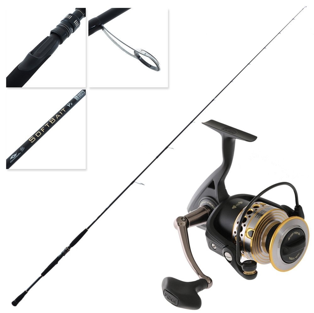 PENN Battle 4000 Ocean Angler Colab Soft Bait Combo incl Braid 7ft 4in 10kg 2pc